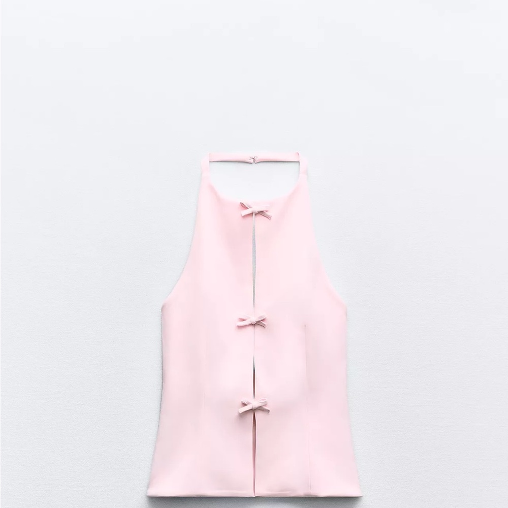 Elegant Pink Halter Top